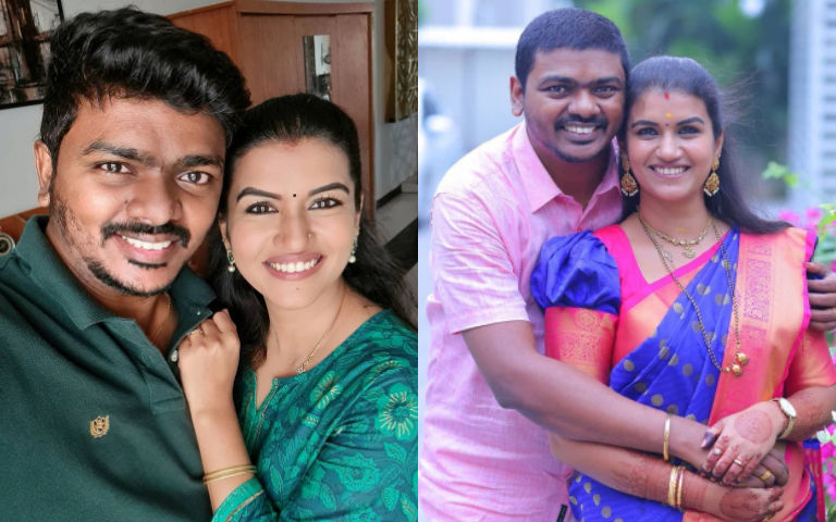 Popular Vijay TV serial actress announces pregnancy in style; pics go viral ft Sridevi Ashok
