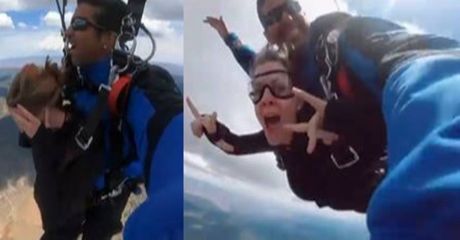 Man propose to girlfriend while skydiving goes viral