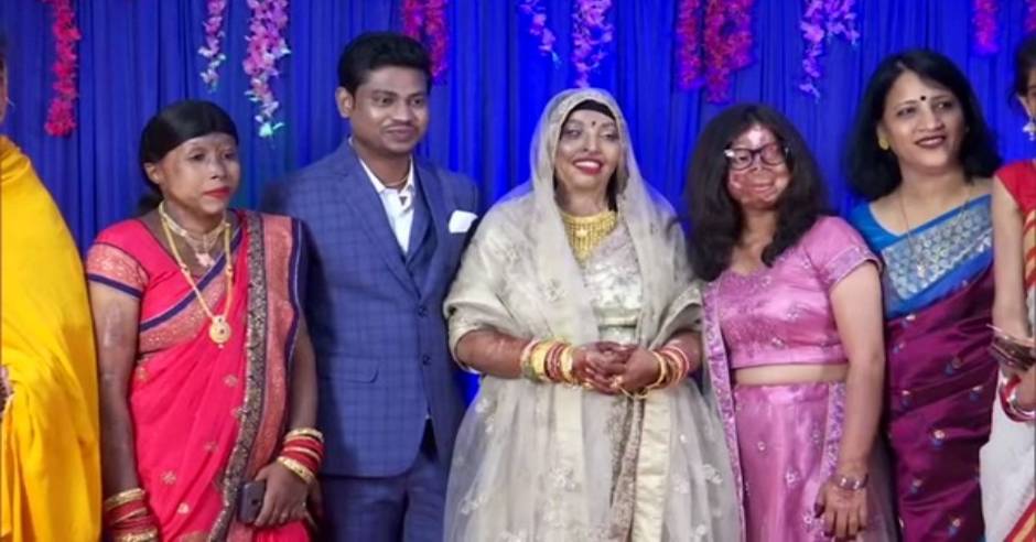 Acid attack survivor Pramodini marries long-time friend