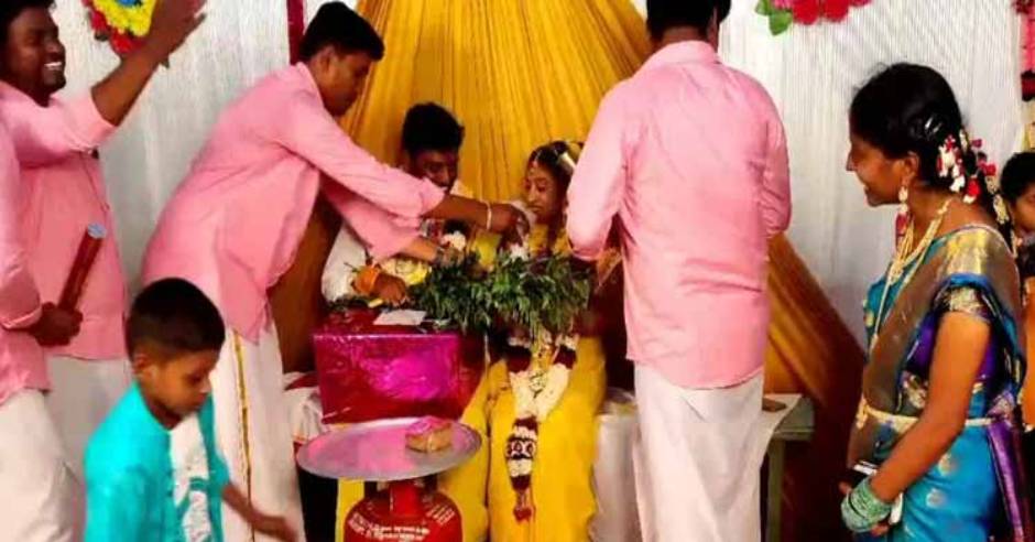 Friends give newly married couple petrol, gas as wedding gift
