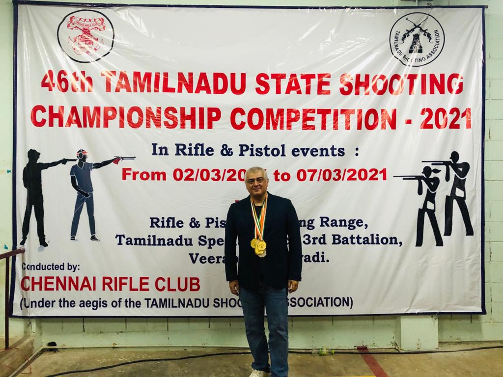 Ajith won 6 medals in shooting competition பதக்கம் வென்ற அஜித் 