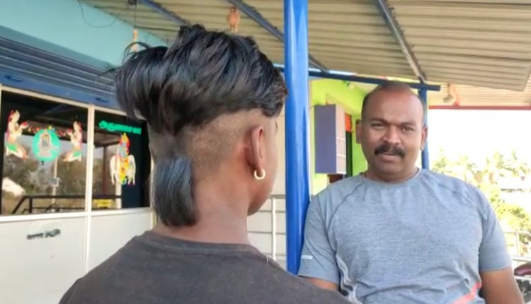 Inspector cuts teen boy's hair in krishnagiri goes viral