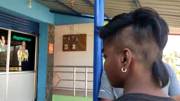 Inspector cuts teen boy's hair in krishnagiri goes viral