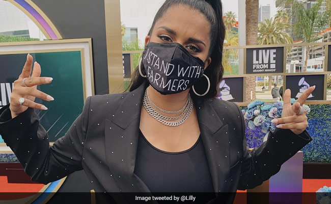 YouTuber Lilly Singh's Pro-Farmers Message At The Grammys Red Carpet