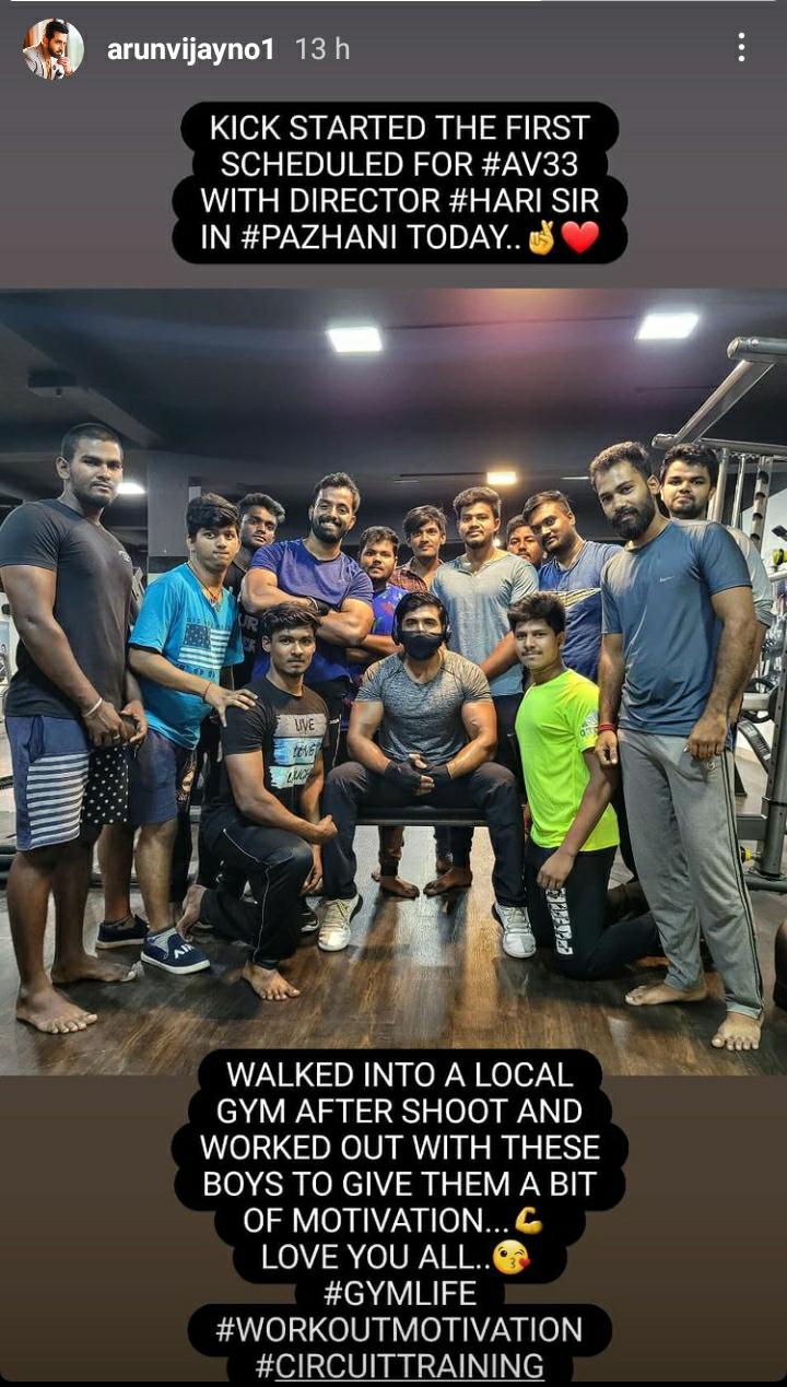 Arun Vijay's AV33 starts shooting at this location - See pic here