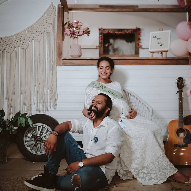 Popular hero and his wifey’s first baby shower is the new talk-of-the-town; viral pics ft Balu Varghese