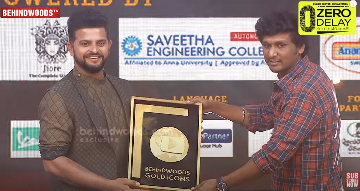 Raina Playing Ahswin Sivaangi Reacts Behindwoods Gold Icons Video