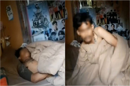 Thailand man who broke into a police house fallen asleep