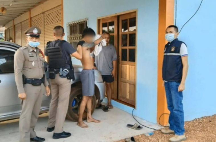Thailand man who broke into a police house fallen asleep