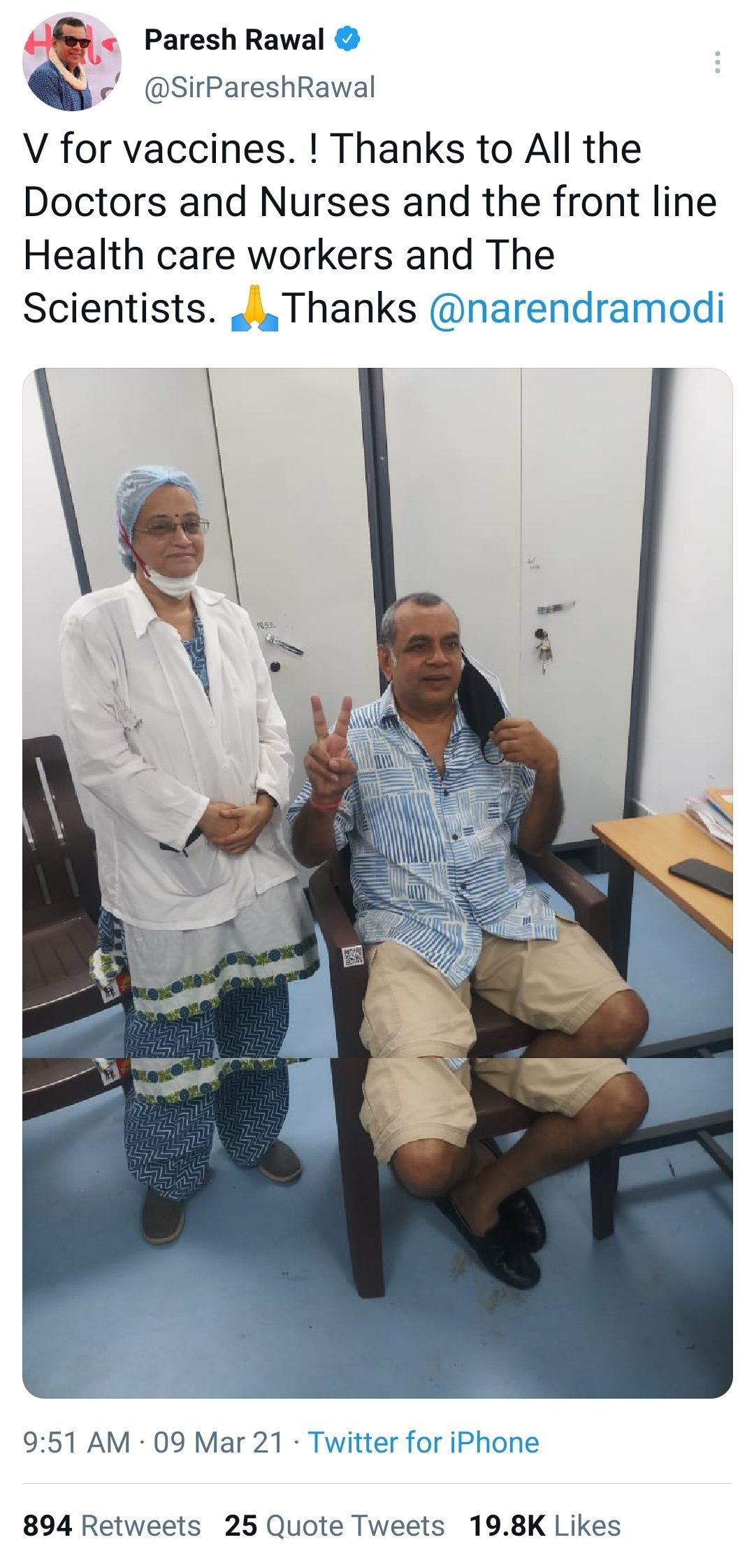 Suriya’s Soorarai Pottru actor Paresh Rawal tests Covid positive weeks after first vaccine shot