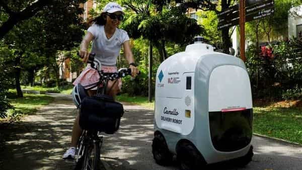 Singapore company deploys robots to deliver groceries