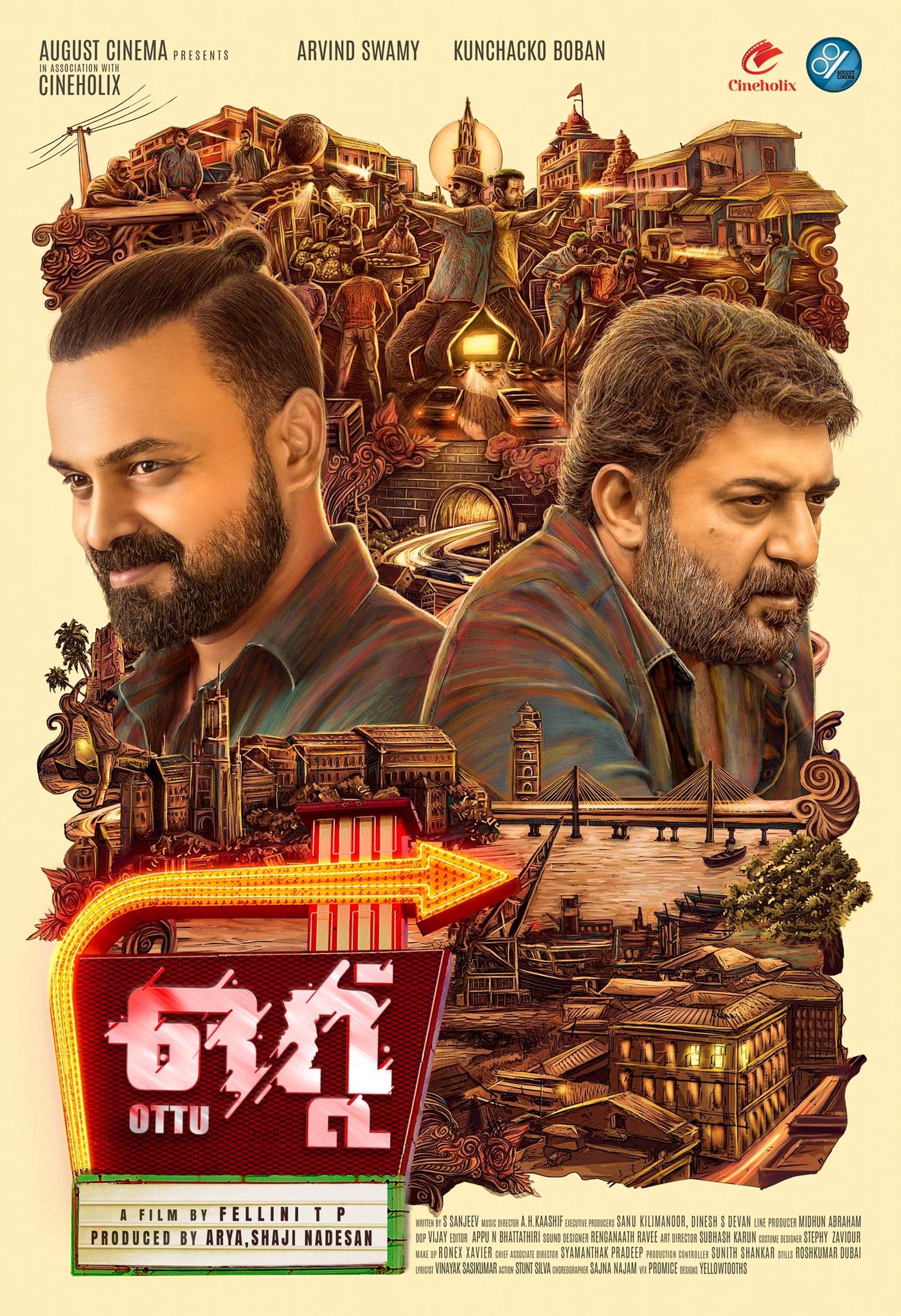 Arya’s next film as a producer has Arvind Swami and Kunchacko Boban ft Rendagam and Ottu