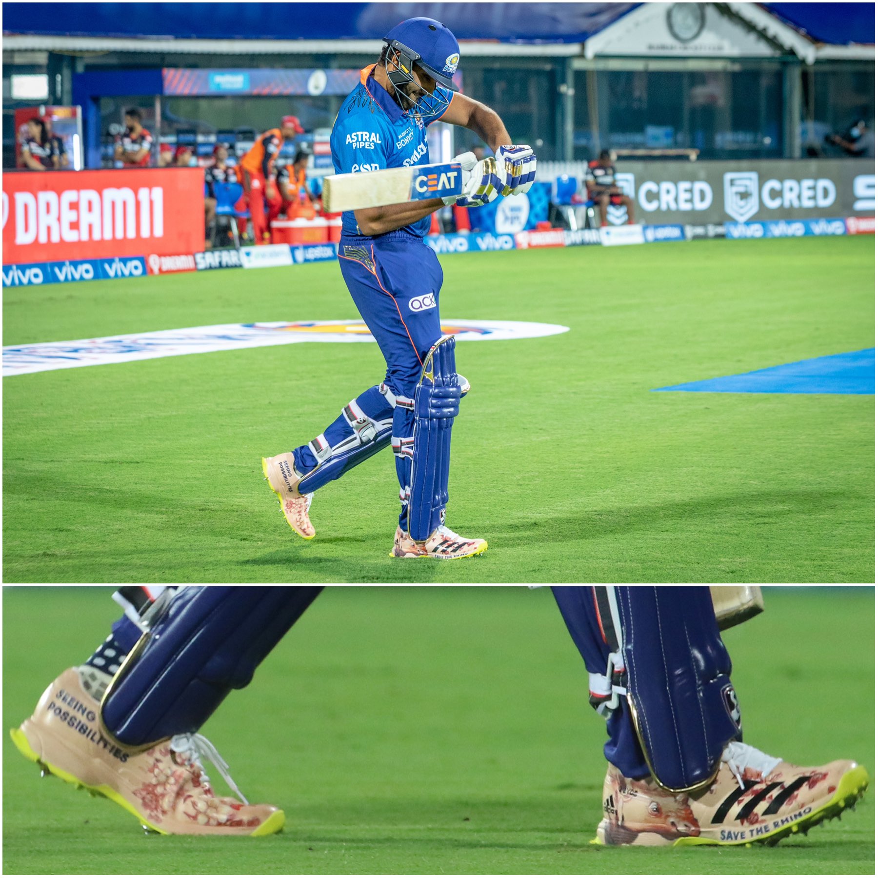 Rohit Sharma shares third message for environment on his shoes