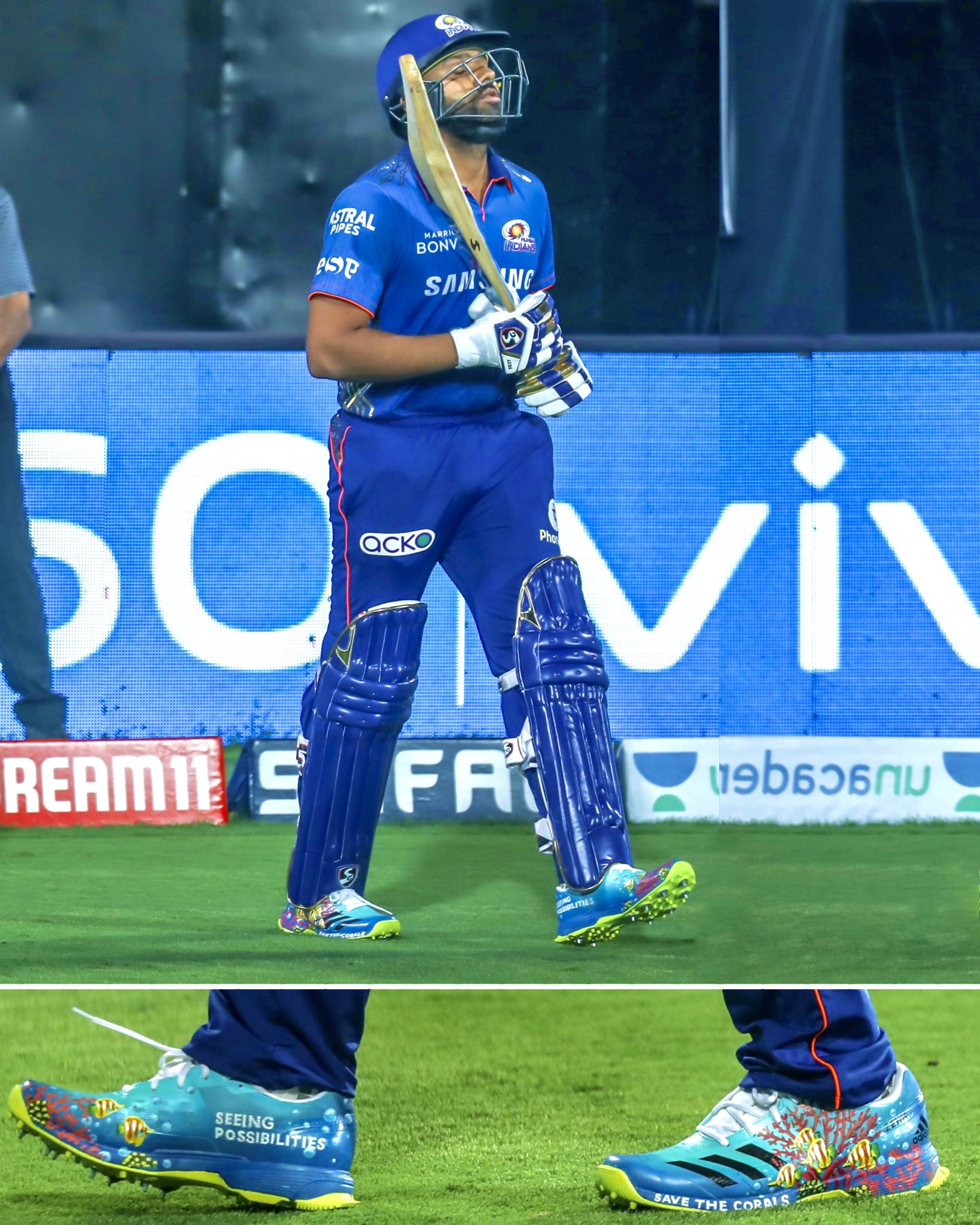 Rohit Sharma shares third message for environment on his shoes