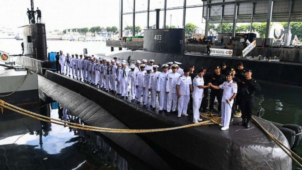Indonesia's Navy searching for missing submarine with 53 on board