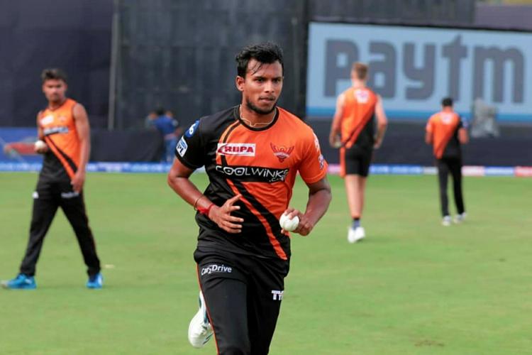 natarajan set to ruled out rest of ipl due to knee injury