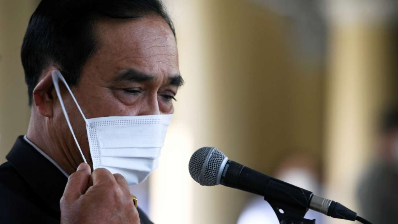 Thailand’s prime minister is fined for not wearing a mask
