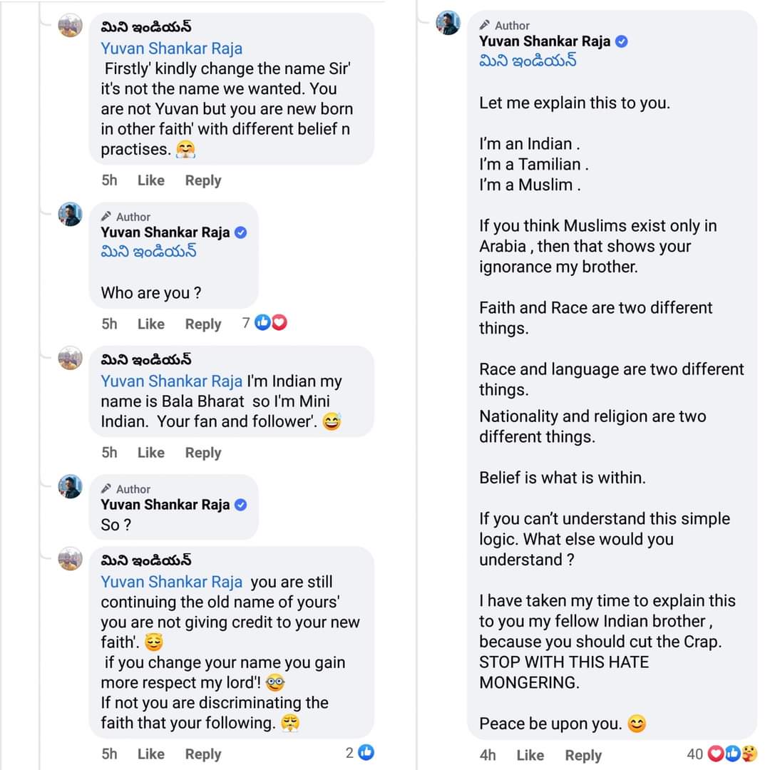 See Yuvan Shankar Raja shuts down haters with savage replies