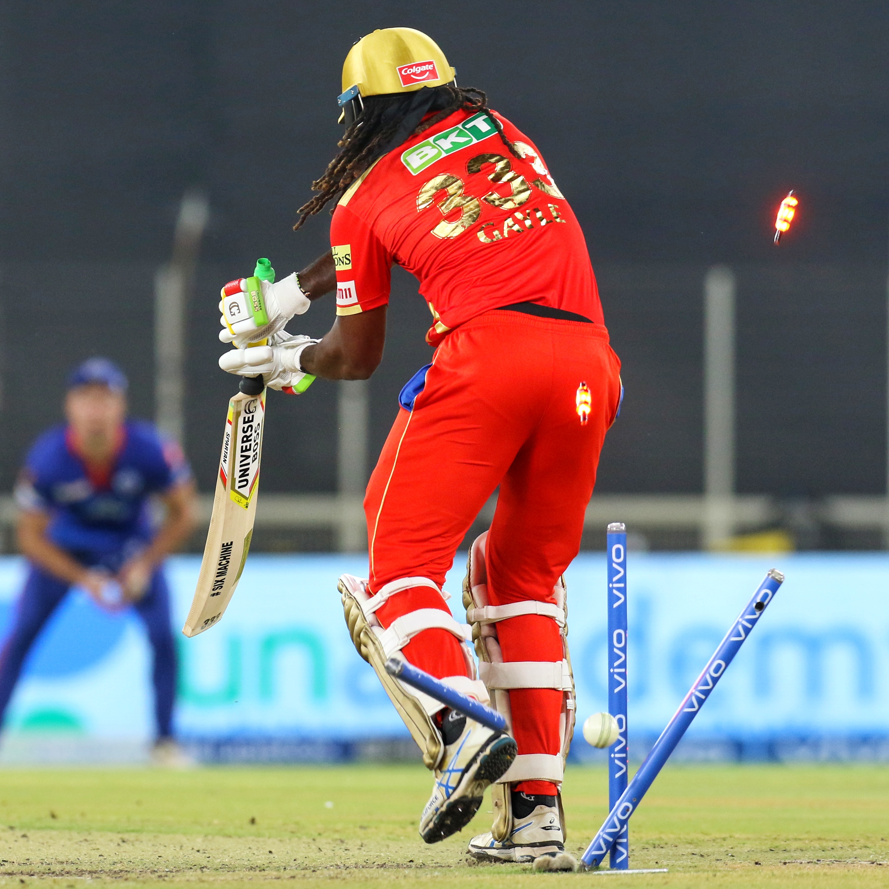 IPL 2021: Rabada’s full-toss sends Chris Gayle stumps flying