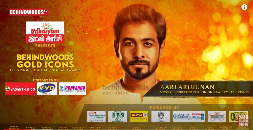 Bigg Boss Aari's Silambattam performance is sure to steal your hearts; viral video from Behindwoods Gold Icons
