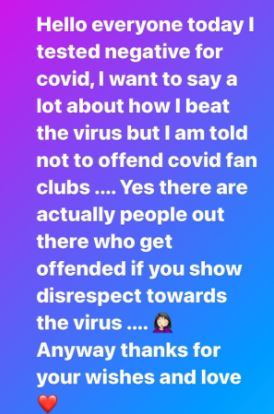 Kangana Ranaut announced tested negative for COVID-19