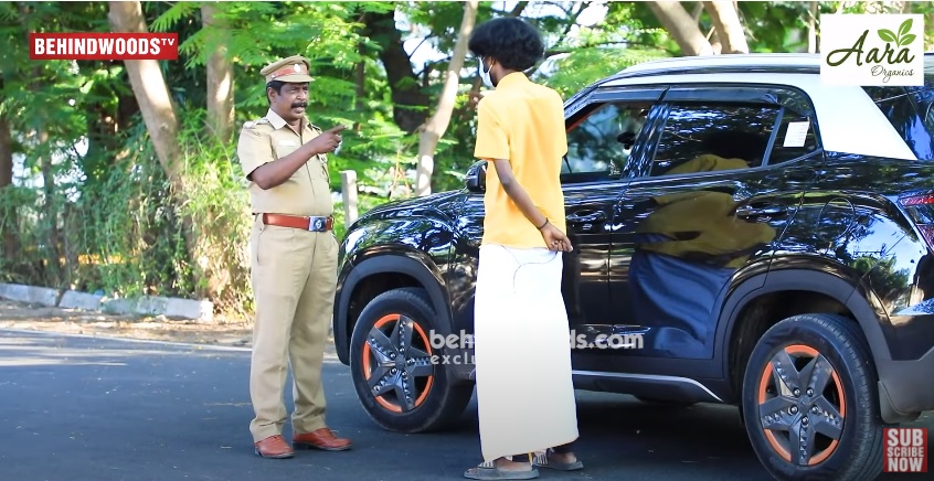 Police shouts badly at Pugazh and Bala during Home Tour With Comalis; viral video