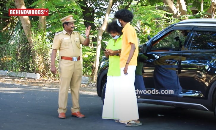 Police shouts badly at Pugazh and Bala during Home Tour With Comalis; viral video