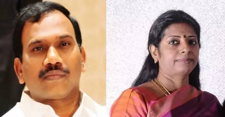 DMK MP A Rasa wife Parameswari passed away