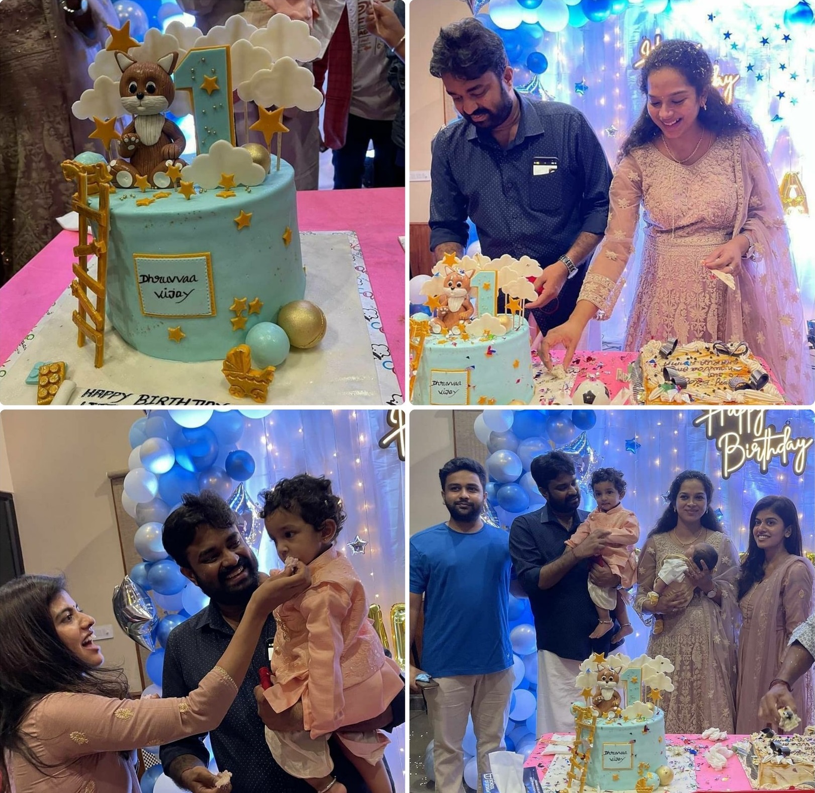 Director Vijay's son's stylish name revealed & his 1st birthday celebration pics are going viral