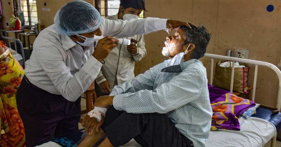 Karnataka man affected by skin fungus