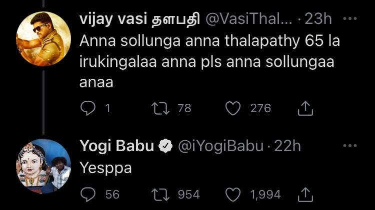 Thalapathy 65 - Popular Tamil actor officially confirms his role in Vijay's next with Nelson