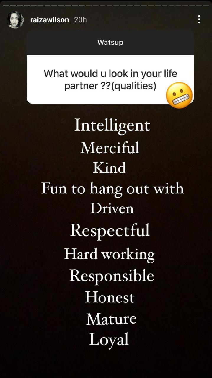 Raiza Wilson opens up about her break-up and relationship