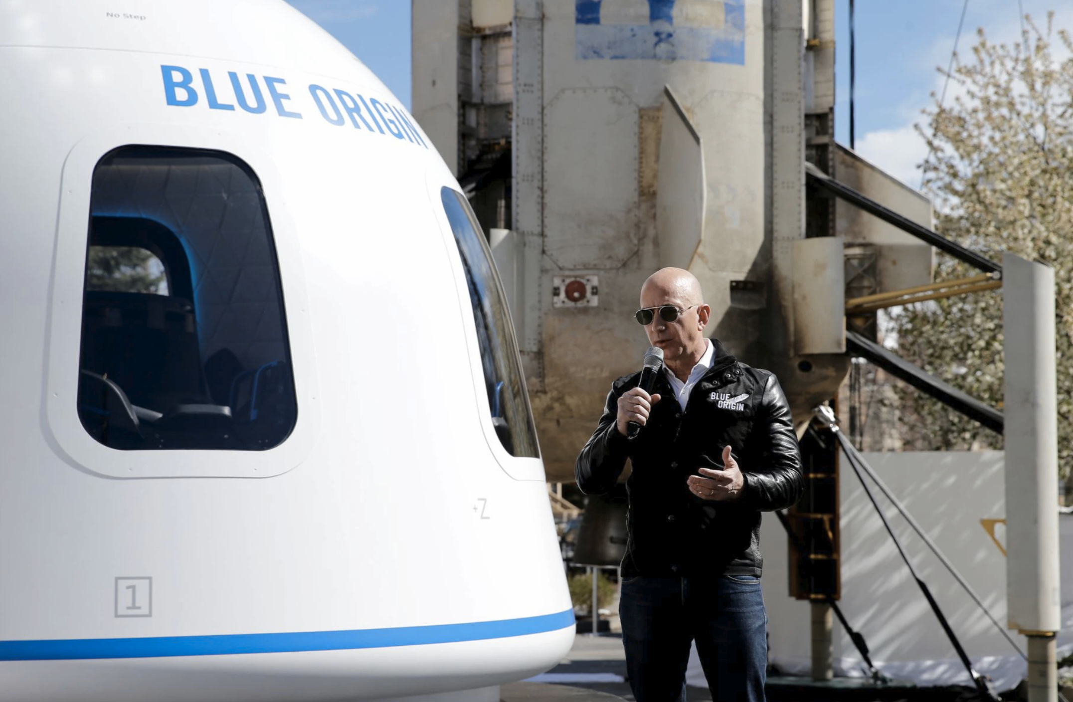 Trip to space with Jeff Bezos sells for 28 million dollars