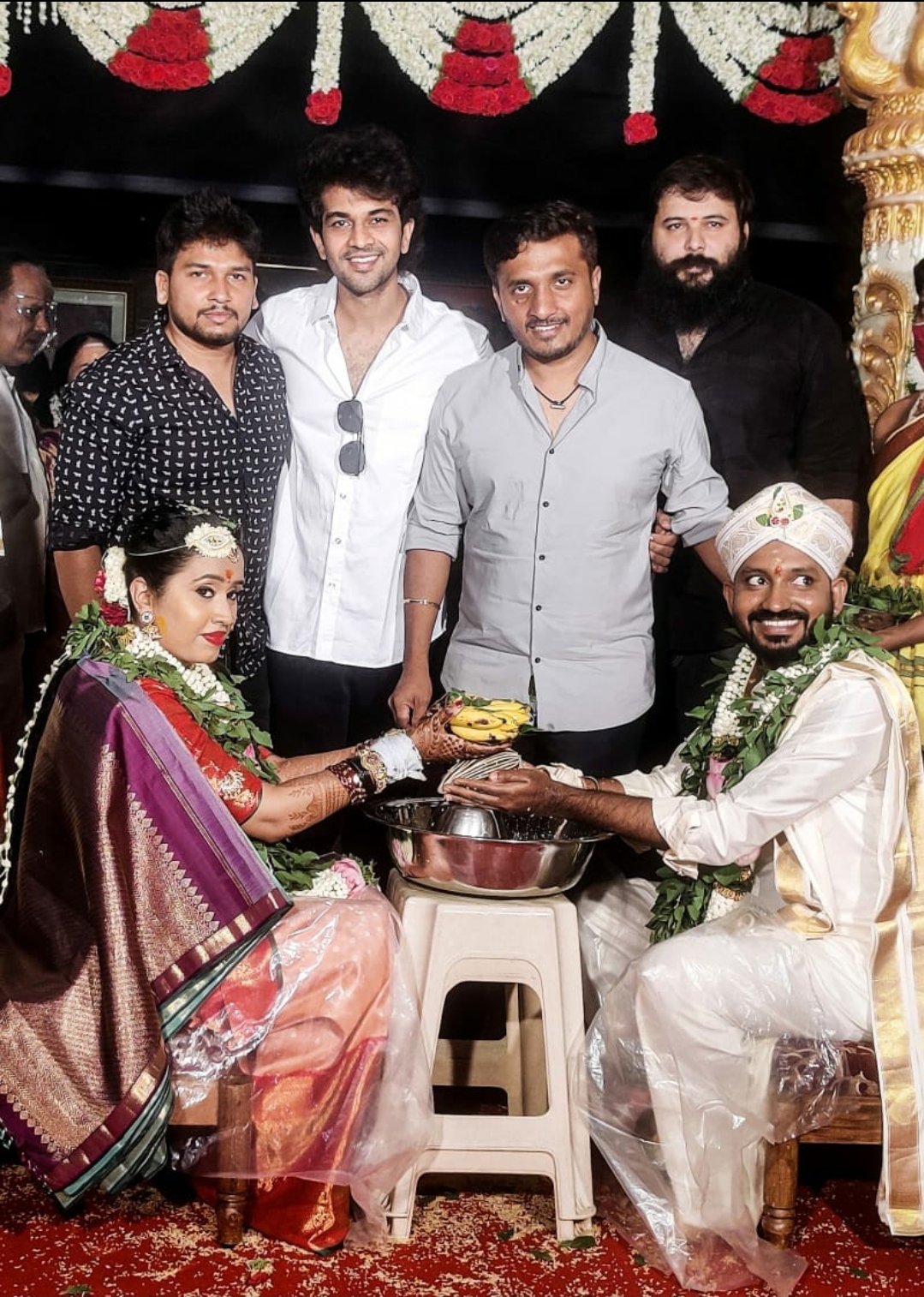This young popular director gets married to the love of his life; leading stars attend the event ft Chethan Kumar