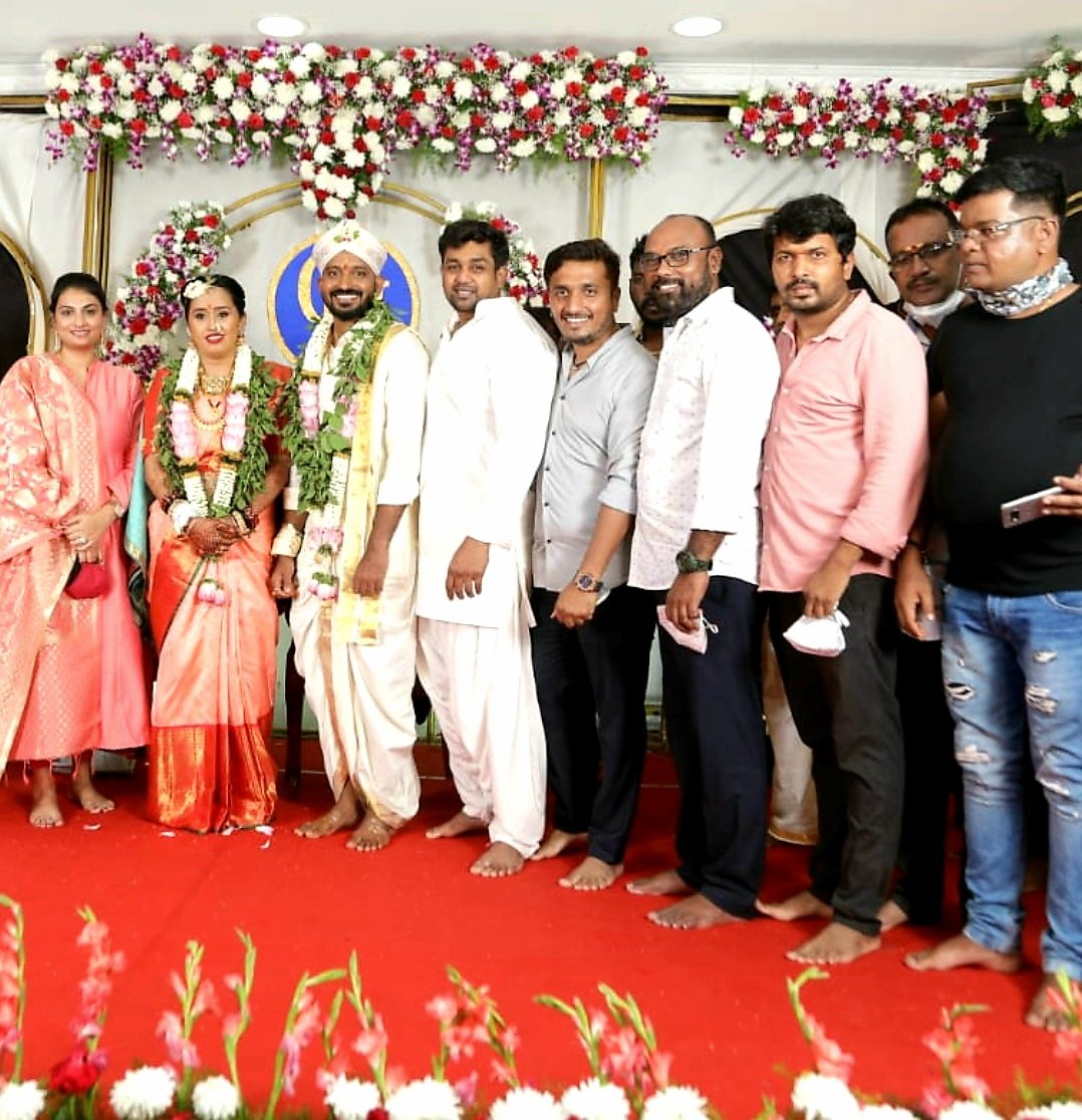 This young popular director gets married to the love of his life; leading stars attend the event ft Chethan Kumar