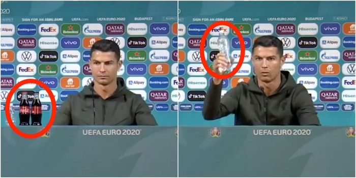 Cristiano Ronaldo's gesture costs Coca Cola four billion dollars