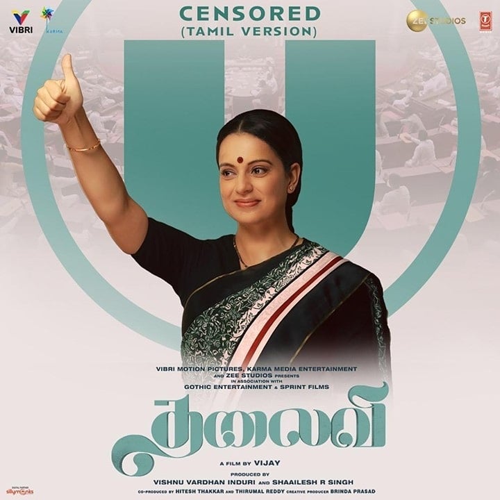 Kangana Ranaut Thalaivi censor update with new poster