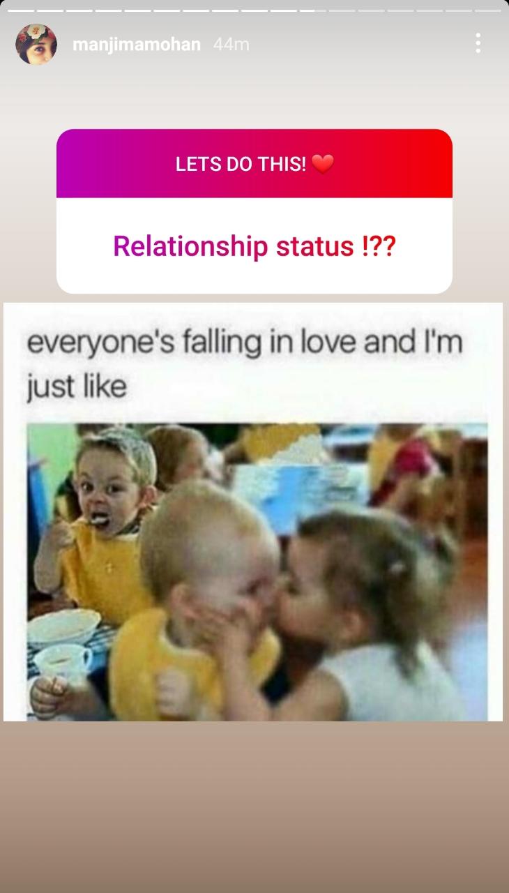 Manjima Mohan is single or committed? Actress' 'vera level' reply to a fan's question on her relationship status! - Take a look