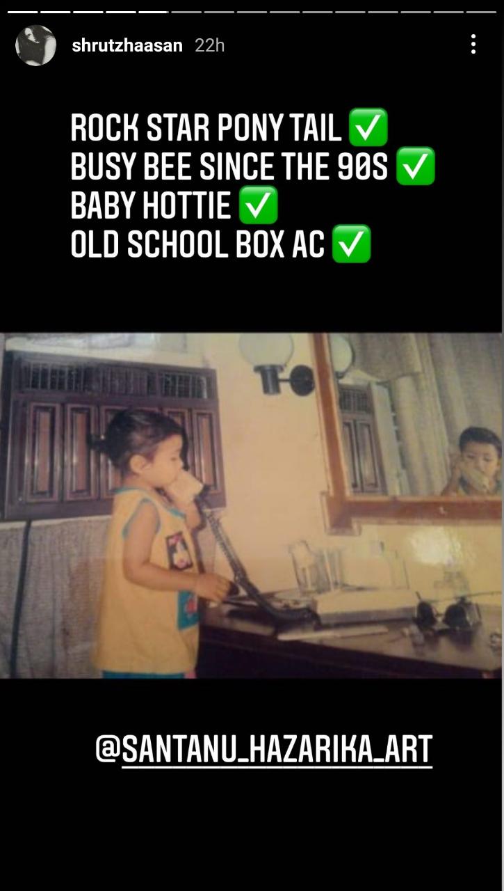 Shruti Haasan shares childhood picture of her 'cutie pie'; calls him 'Baby Hottie'