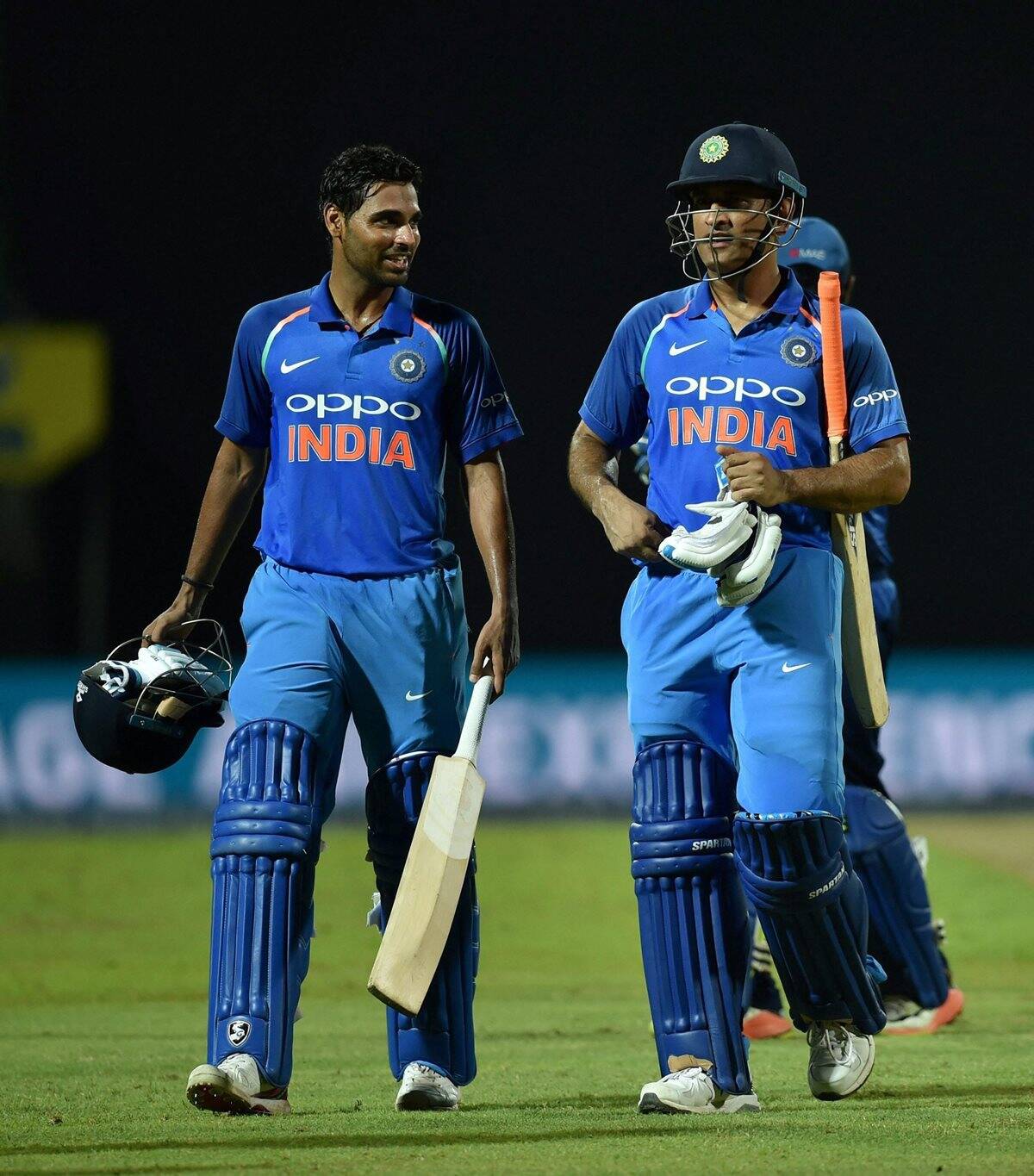 Bhuvneshwar Kumar lauds MS Dhoni in a video shared by BCCI
