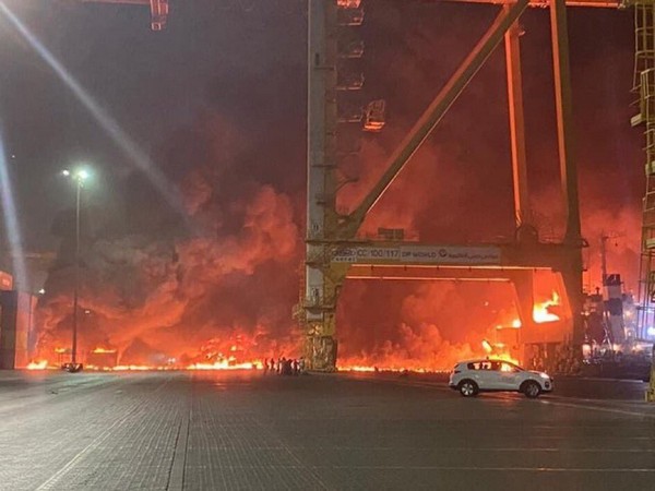 Fire At Dubai Port After Loud Explosion Under Control