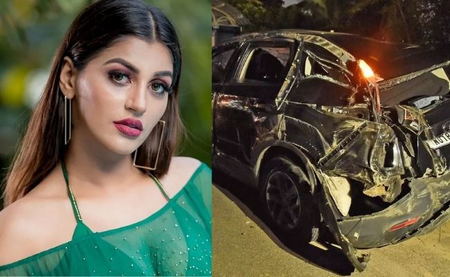 Yashika Aanand car accident eye witness exclusive byte video