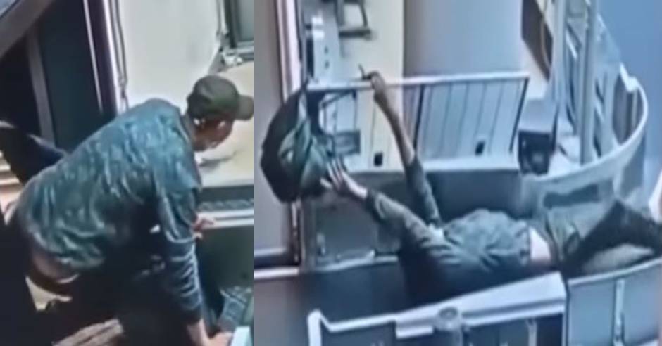 Man takes ride on airport conveyor belt goes viral