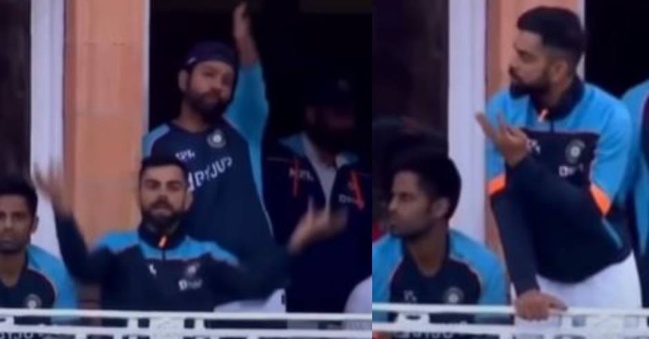 Virat, Rohit complain about bad light from Lord’s balcony