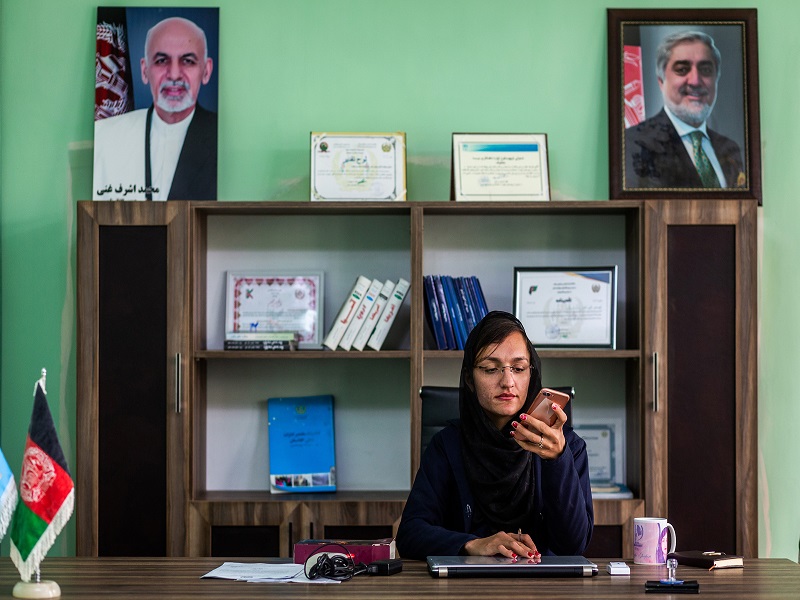 Female Mayor Zarifa Ghafari says she's waiting for Taliban to come