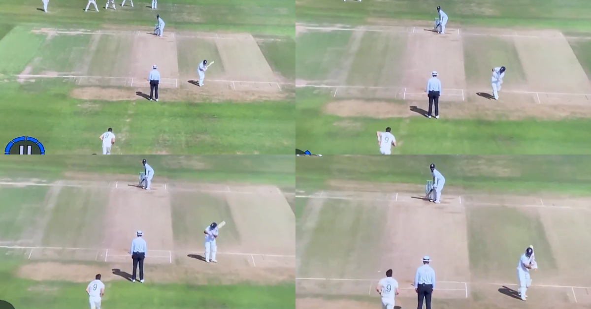 Rishabh Pant shadow bats at non-strikers end while bowler runs in