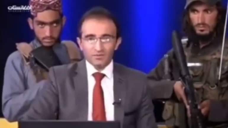 TV anchor forced to praise Taliban with armed men behind
