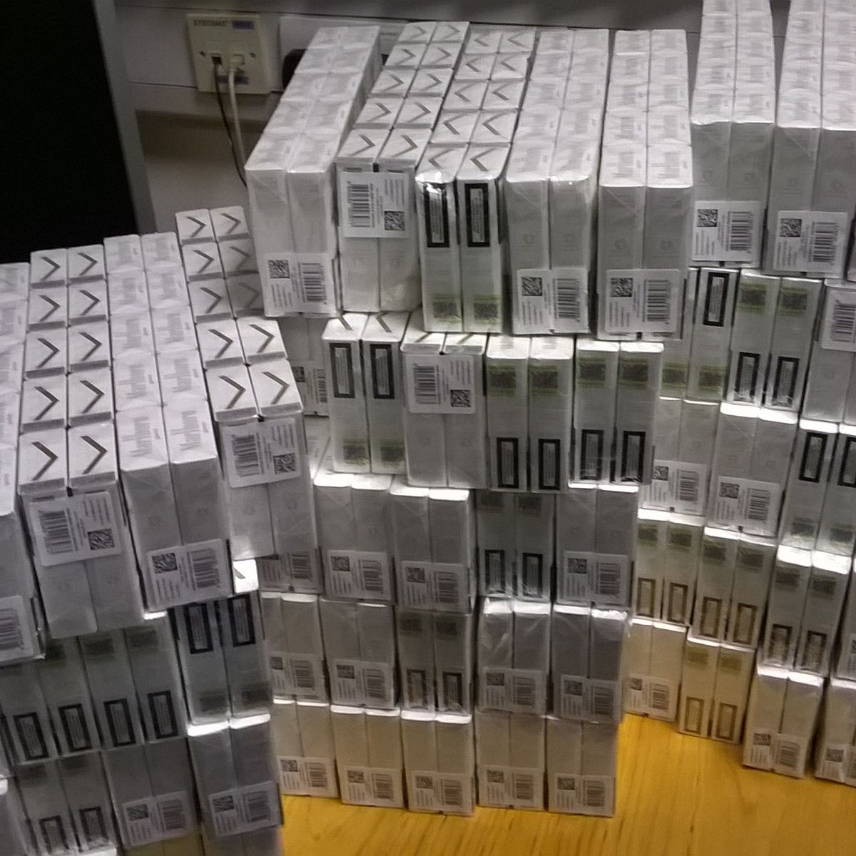 Man caught with 20,000 cigarettes said they were all for his family