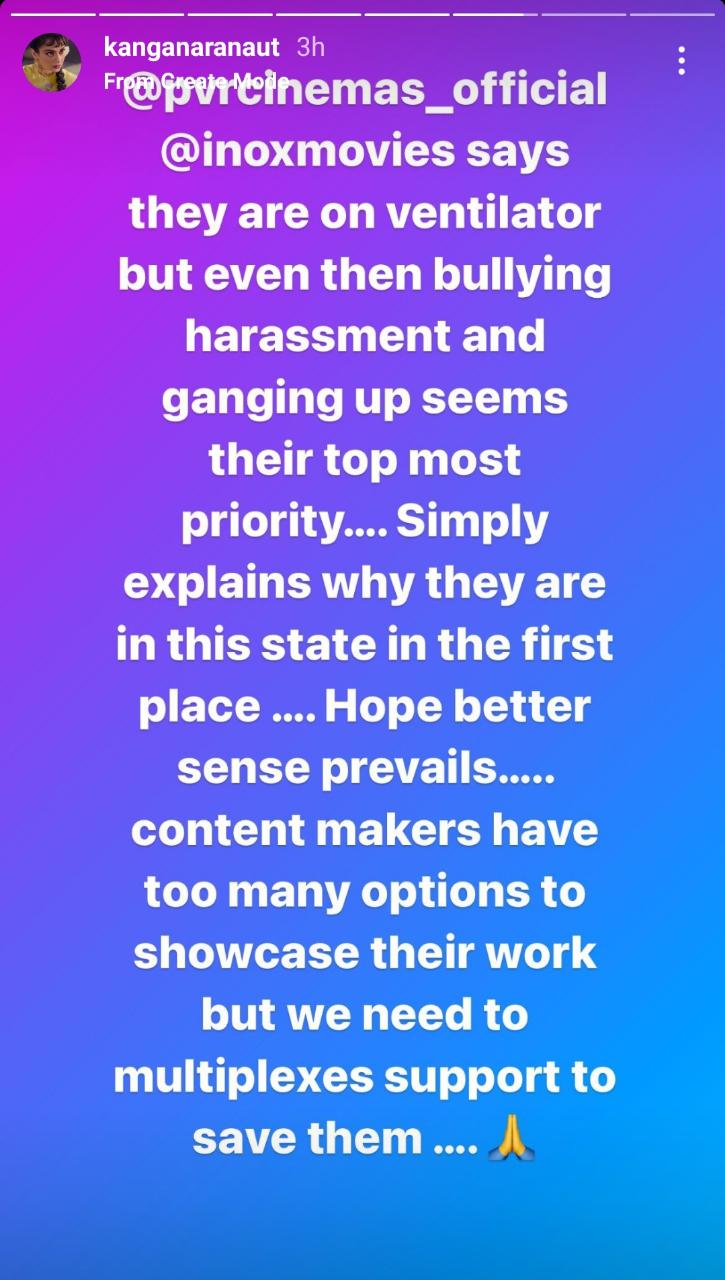 "THEY'RE GANGING UPON US...!" Ahead of Thalaivi's release latest post of Kangana is storming the internet