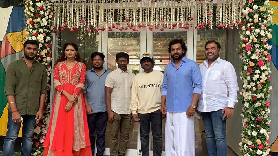 Suriya, Jyotika, Karthi, Muthaiya’s Viruman pooja pics storm Internet ft director Shankar’s daughter Aditi